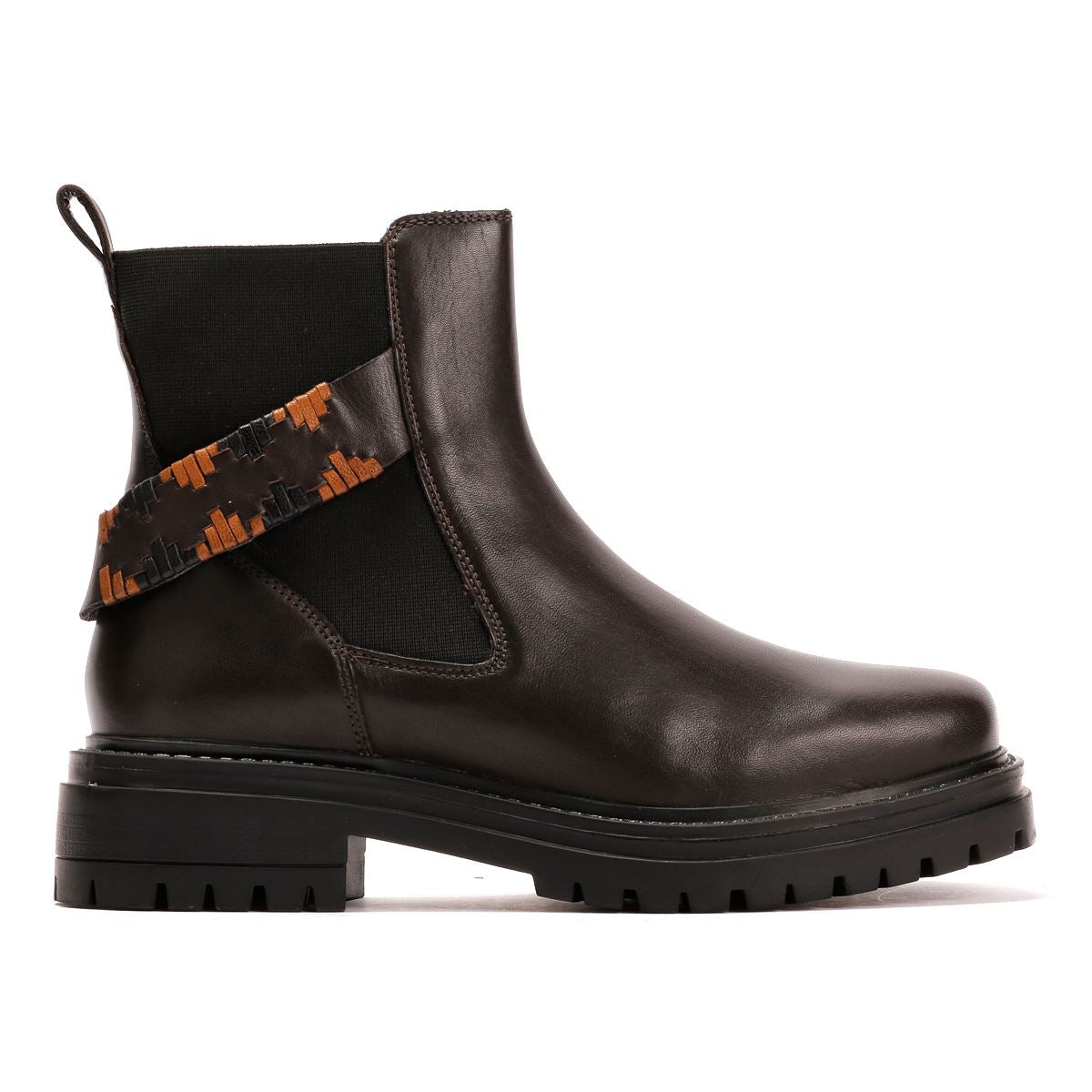 Osprey London The Guildford Chelsea Leder Damen Braune Stiefel