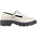 Hush Puppies Nella T-Bar Damen Wildlederschuhe In Creme