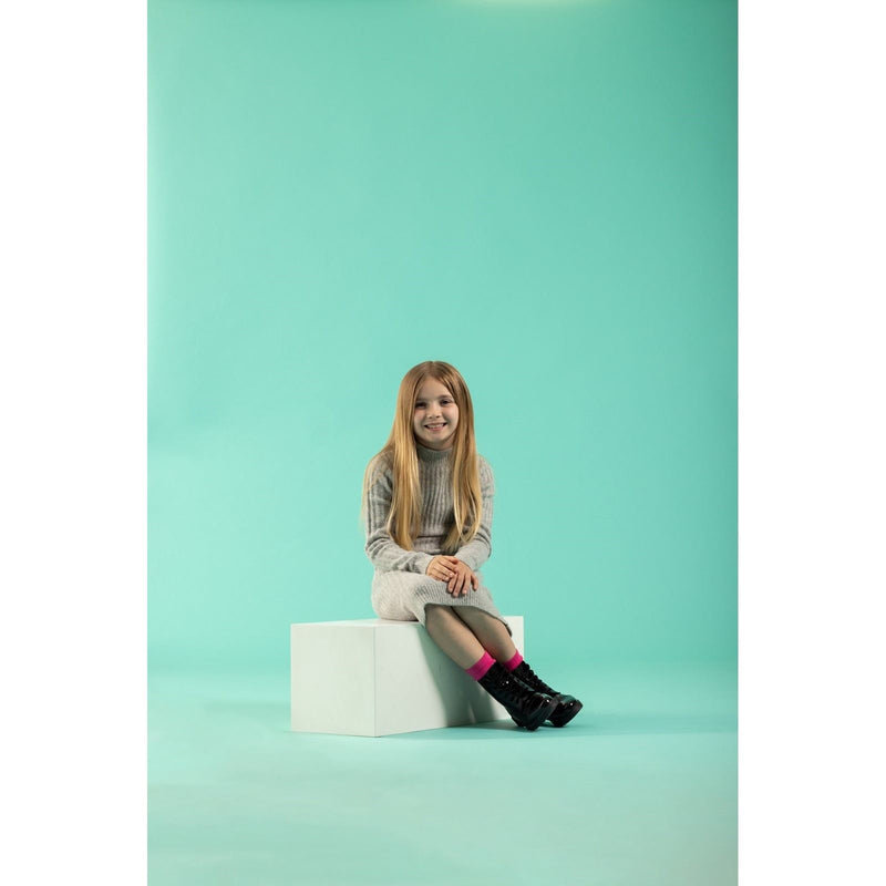 Hush Puppies Lauren Patent Junior Mädchen Schwarze Farbe Lederstiefel