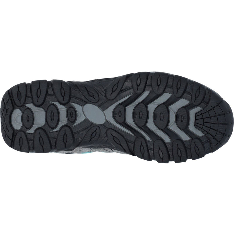 Hi-Tec Corzo Low Pu-Wildleder Wanderschuhe Für Damen In Cool Grey/Navy Blue/Curacao