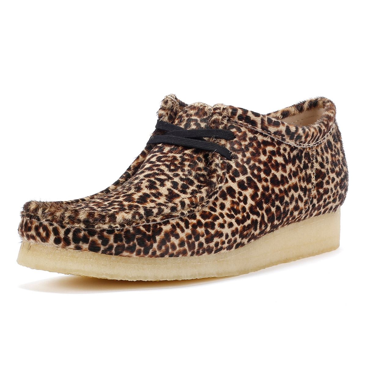 Clarks Originals Wallabee Harajuku Hair-On Leder Herren Braune Schnürschuhe