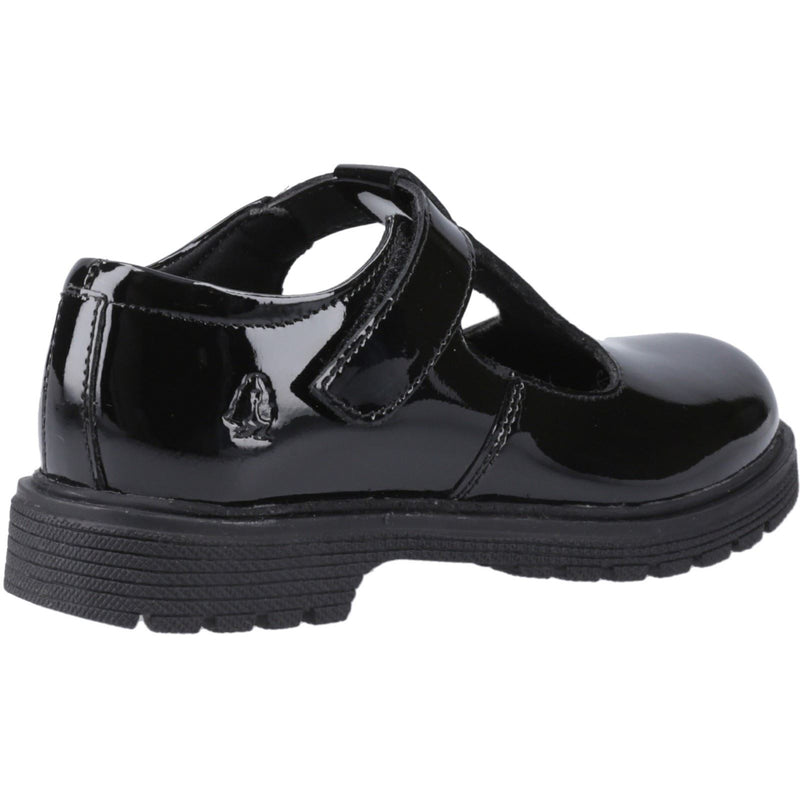 Hush Puppies Gracie Junior Patent Mädchenschuhe Aus Schwarzem Lackleder