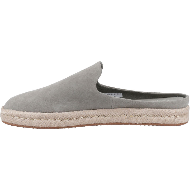 TOMS Santiago Mule Leder Herren Hausschuhe In Vetiver-Grau