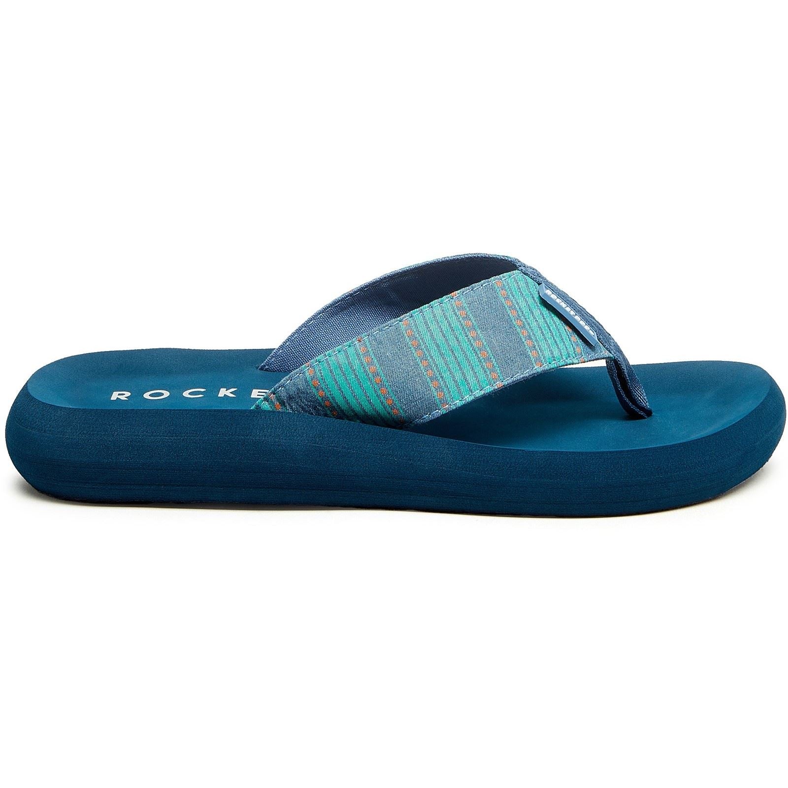 Rocket Dog Spotlight Rome Baumwoll Damen Blaue Sandalen