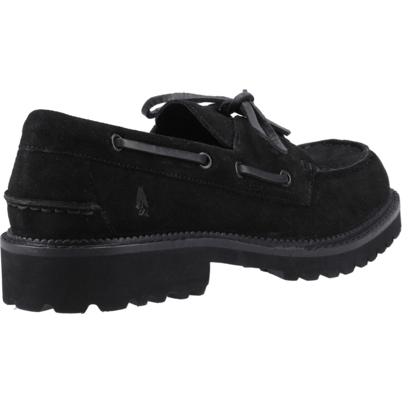 Hush Puppies Geri Damen Wildlederslipper In Schwarz