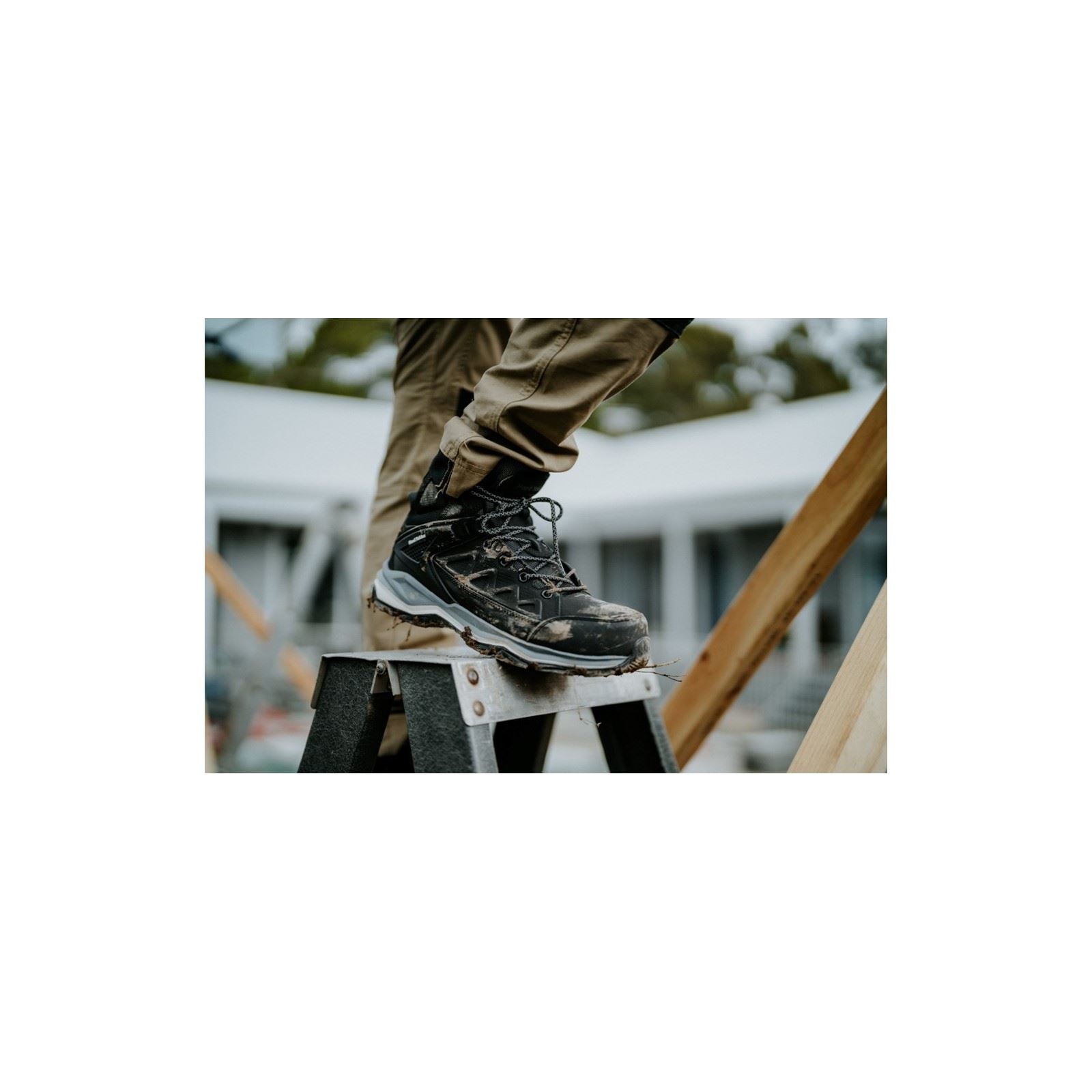 Hard Yakka Atomic Leder Schwarze Sicherheitsstiefel