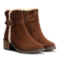 TOMS Hailey Buckle Wildleder Damen Braune Stiefel