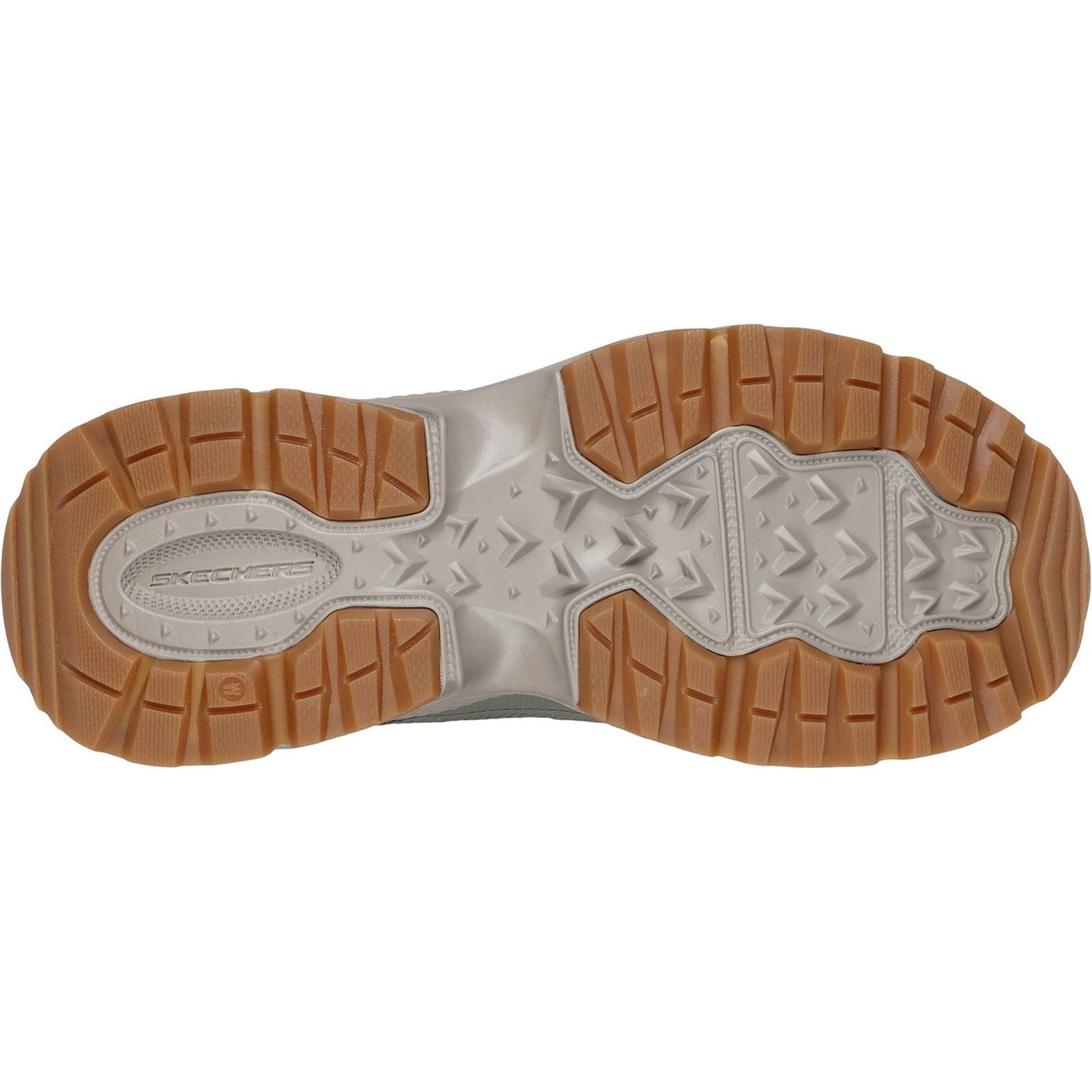 Skechers Vigor AT Leder Herren Wanderstiefel In Olivgrün/Grau