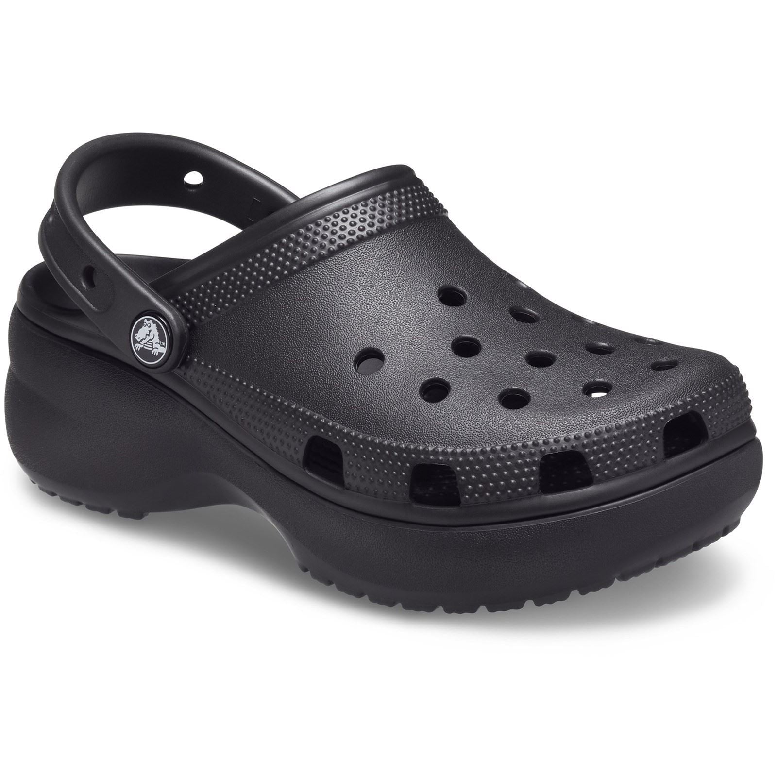 Crocs Classic Platform Damen Clogs Aus Thermoplast In Schwarz