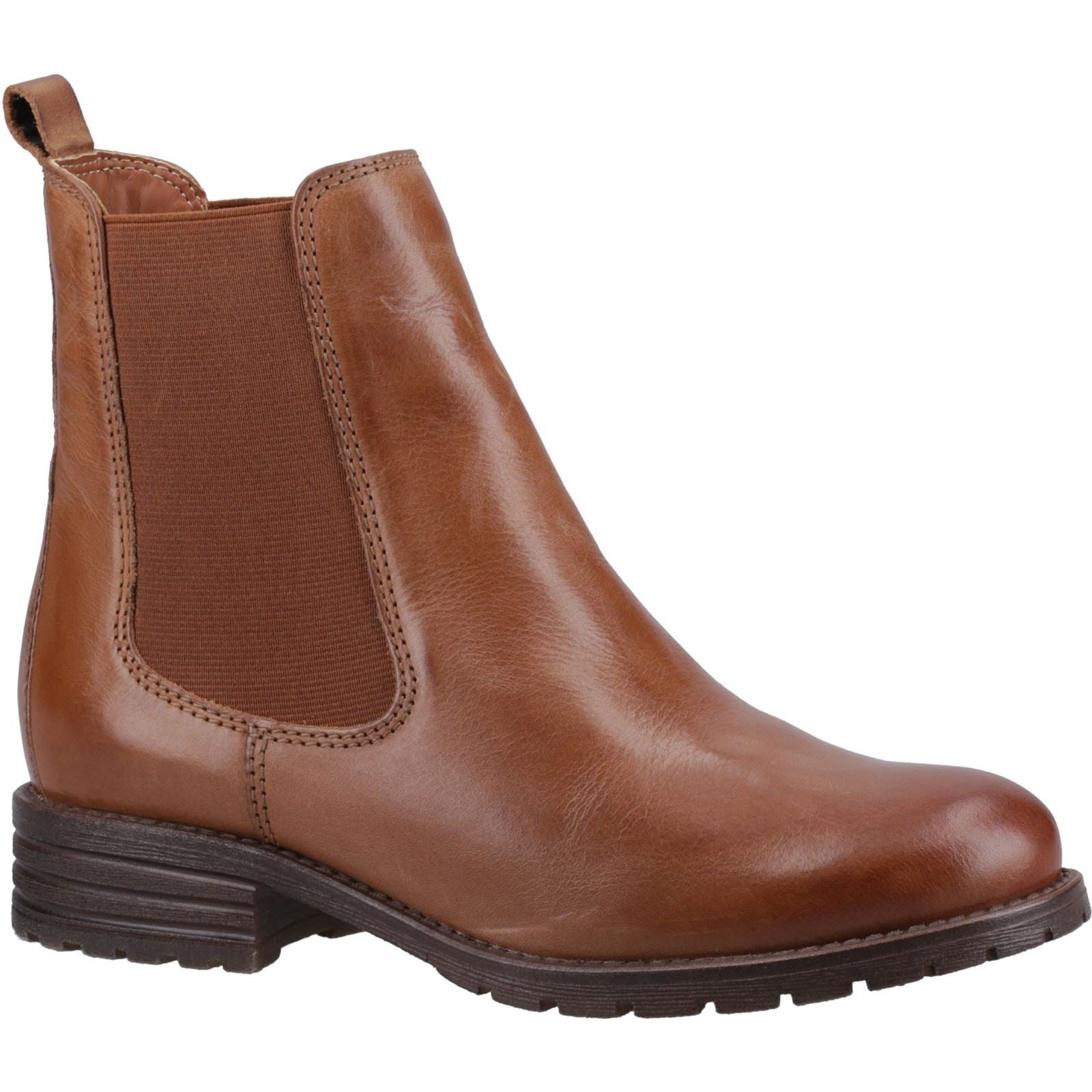 Hush Puppies Priya Leder Damen Tan Stiefel