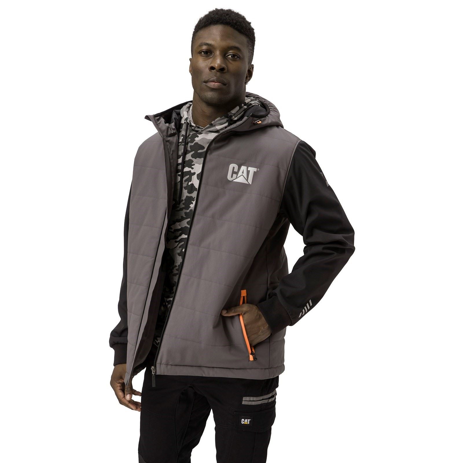 Caterpillar Tech Hybrid Herren Schwarze Jacke