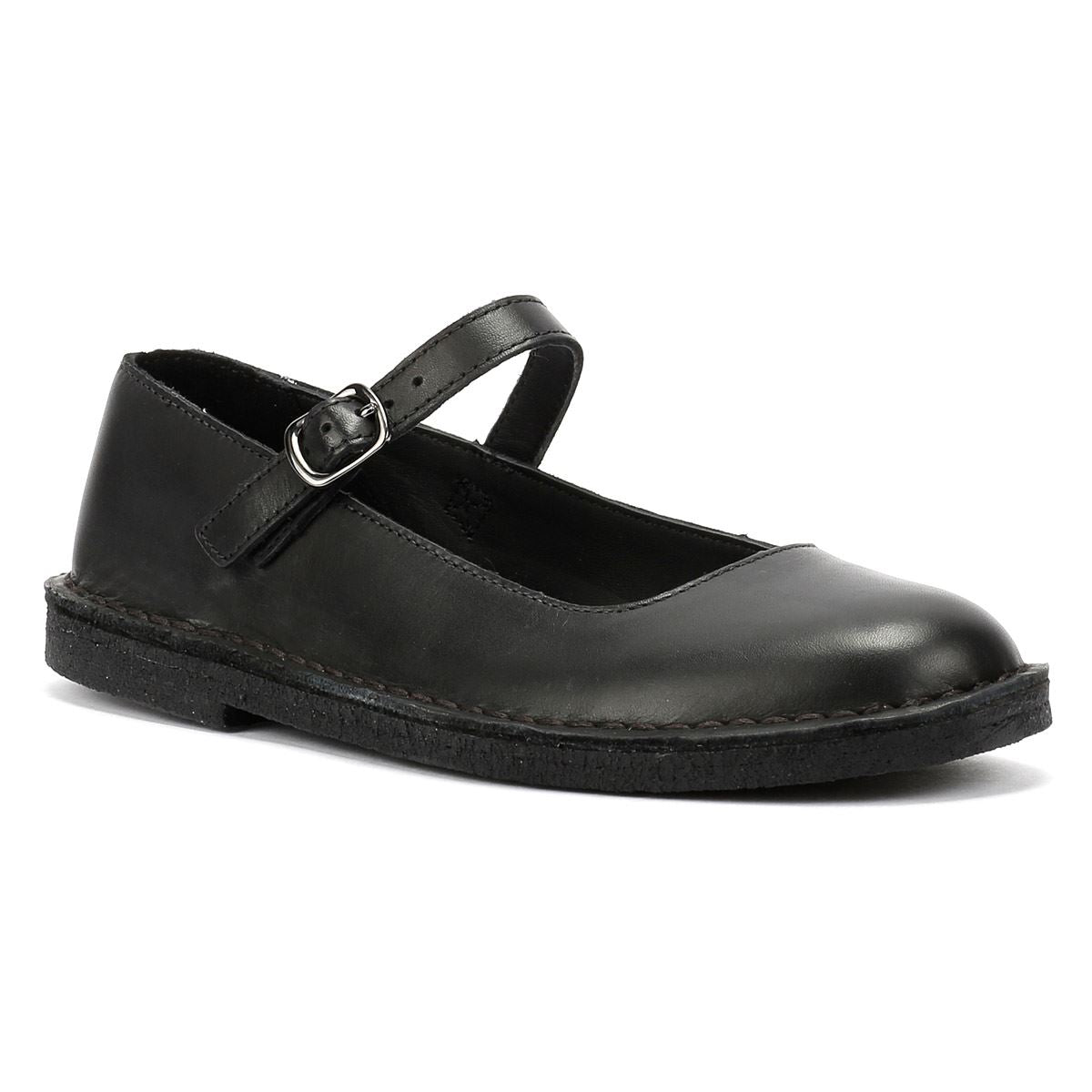 Clarks Originals Desert Jane Lederschuhe Für Damen In Schwarz