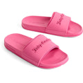 Juicy Couture Embossed Pvc Damen Pink Glow Slides