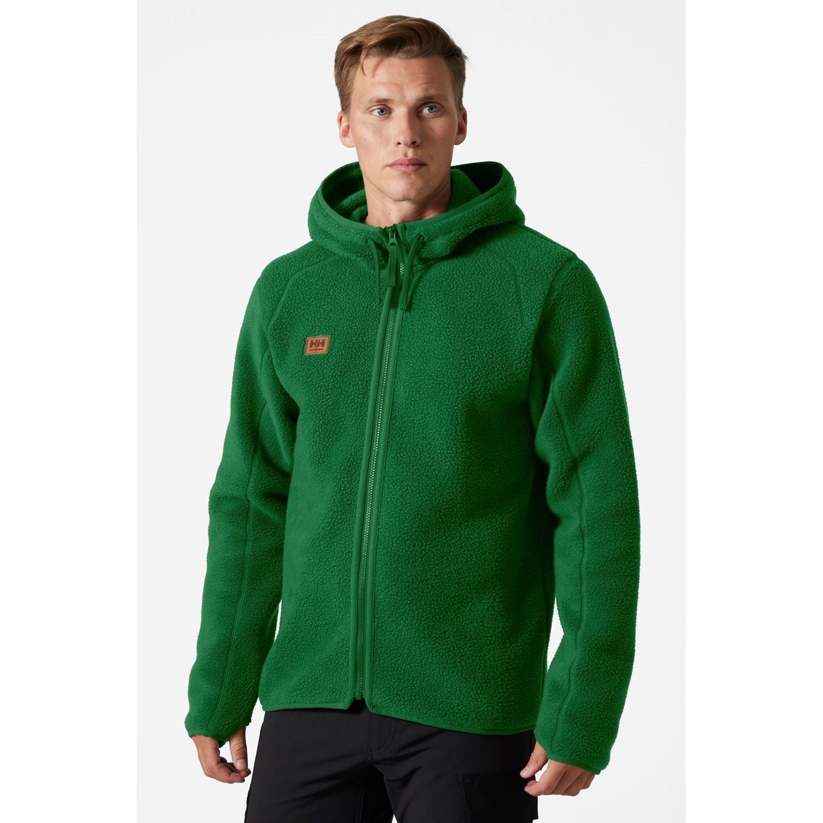 Helly Hansen Workwear Heritage Pile Hoodie Herren Grüne Fleecejacke