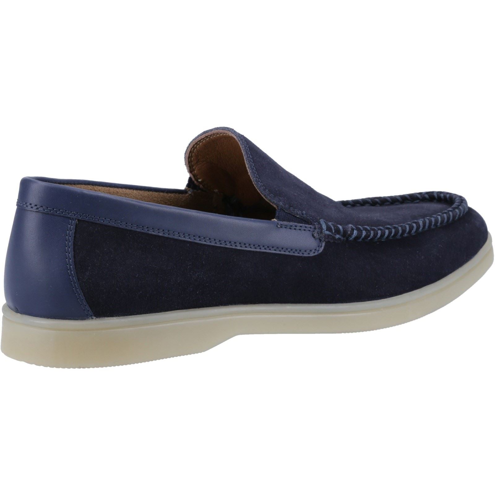 Hush Puppies Leon Herren Wildleder Mokassins In Marineblau