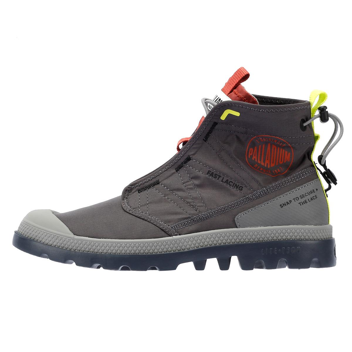 Palladium Pampa Travel Lite Herren Stiefel Aus Asphalt-Nylon