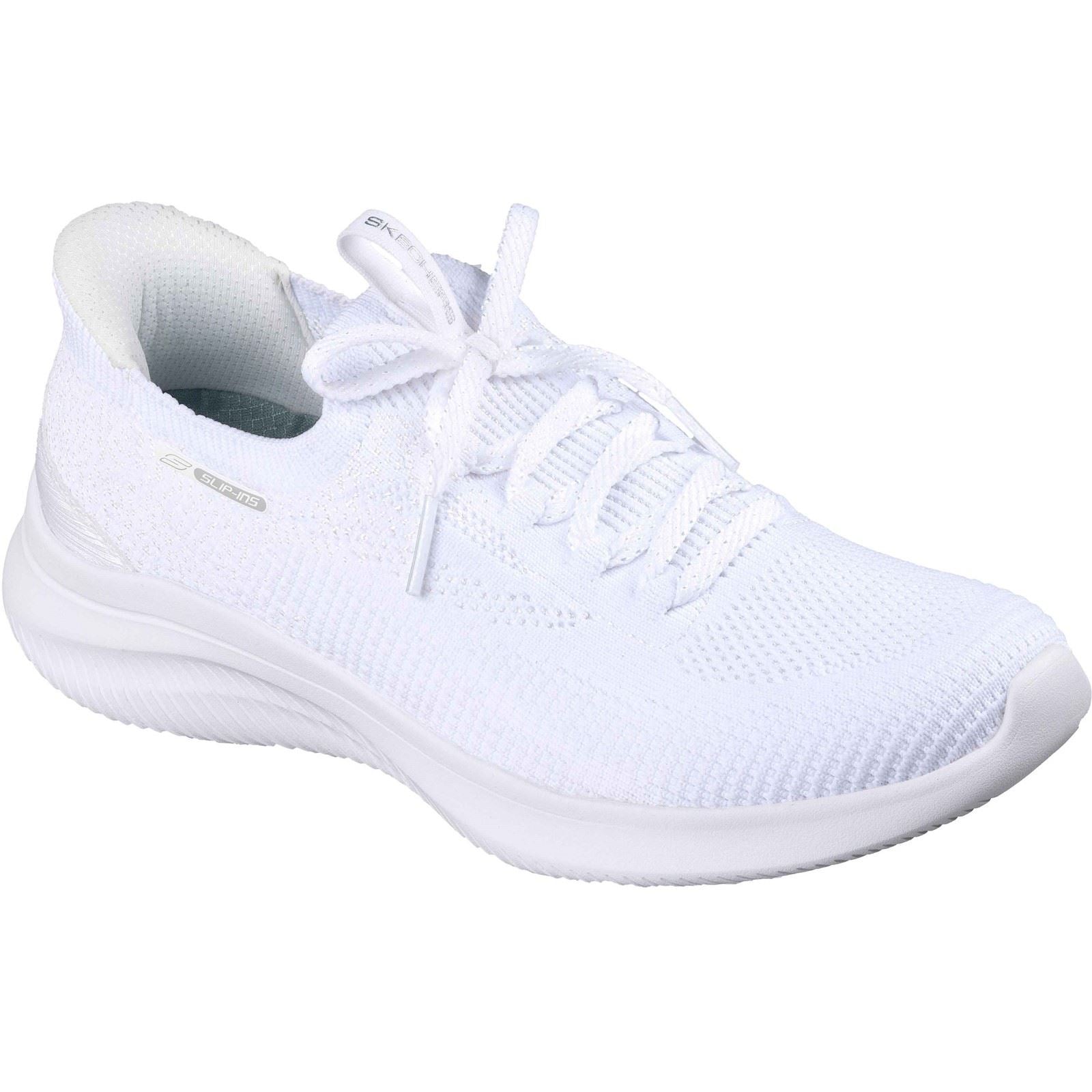 Skechers Ultra Flex 4.0 Textile Damen Weiße Sneakers