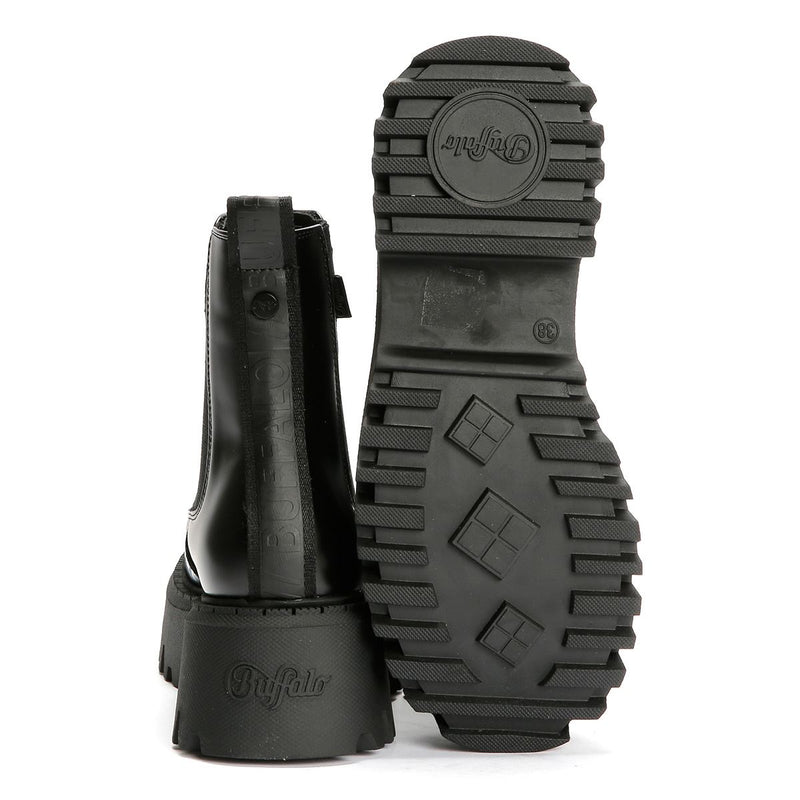 Buffalo Aspen Chelsea Damen Schwarze Farbe Stiefel