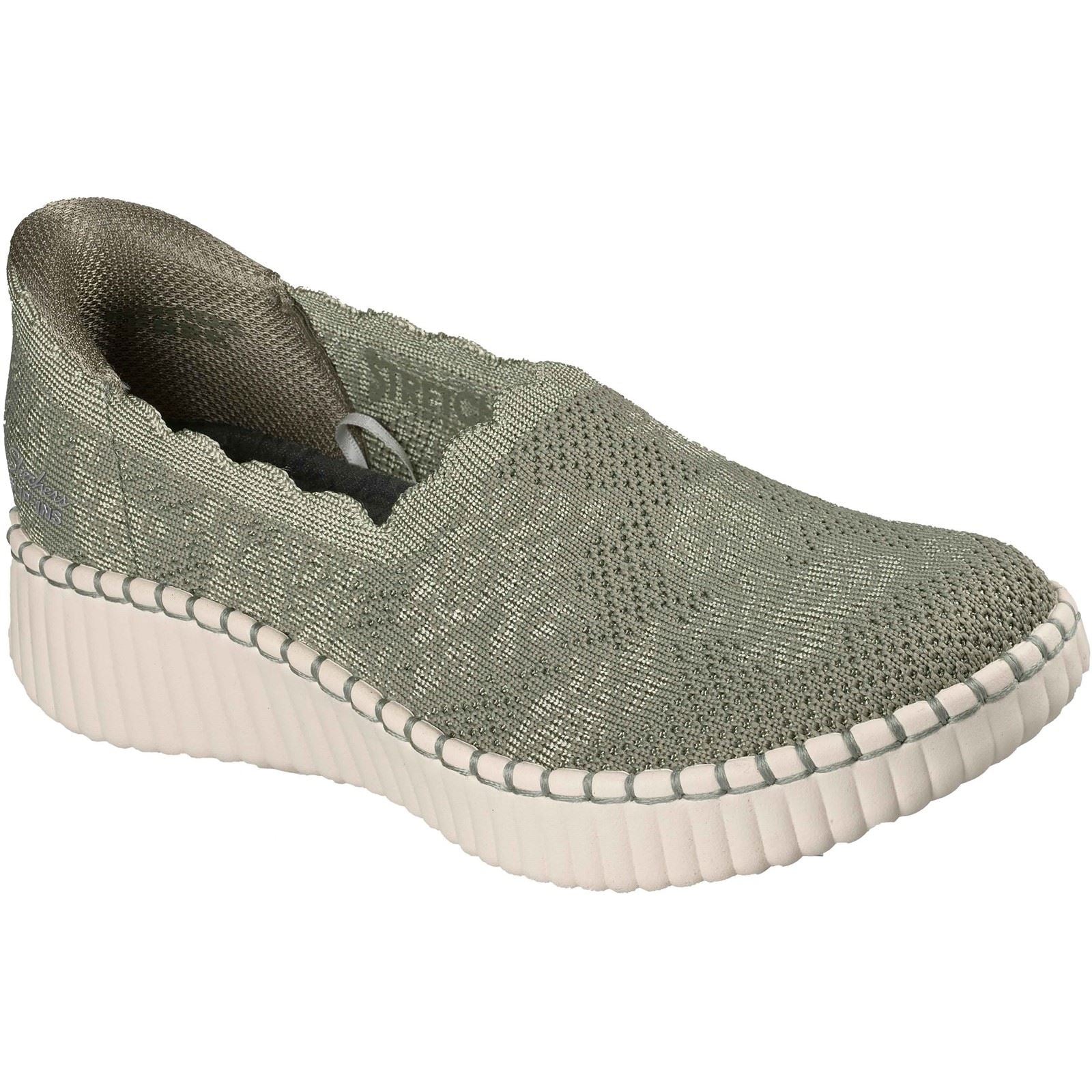 Skechers Wilshire Boulevard Polyester Damen Oliv Sneakers