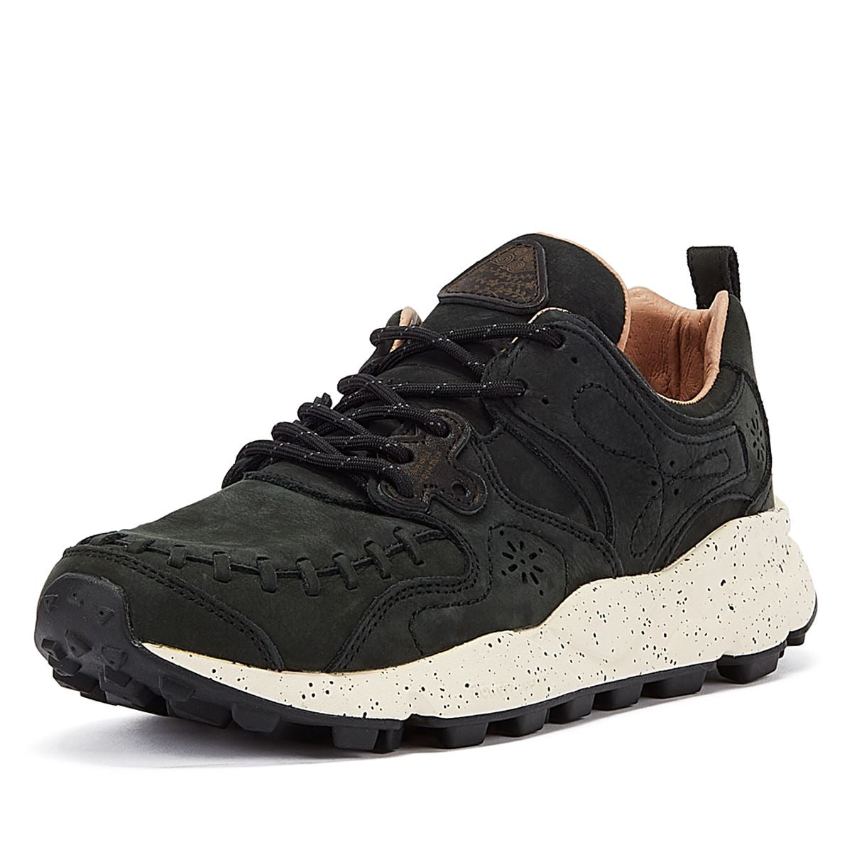 Flower Mountain Yamano Wildleder Herrenschuhe In Schwarz