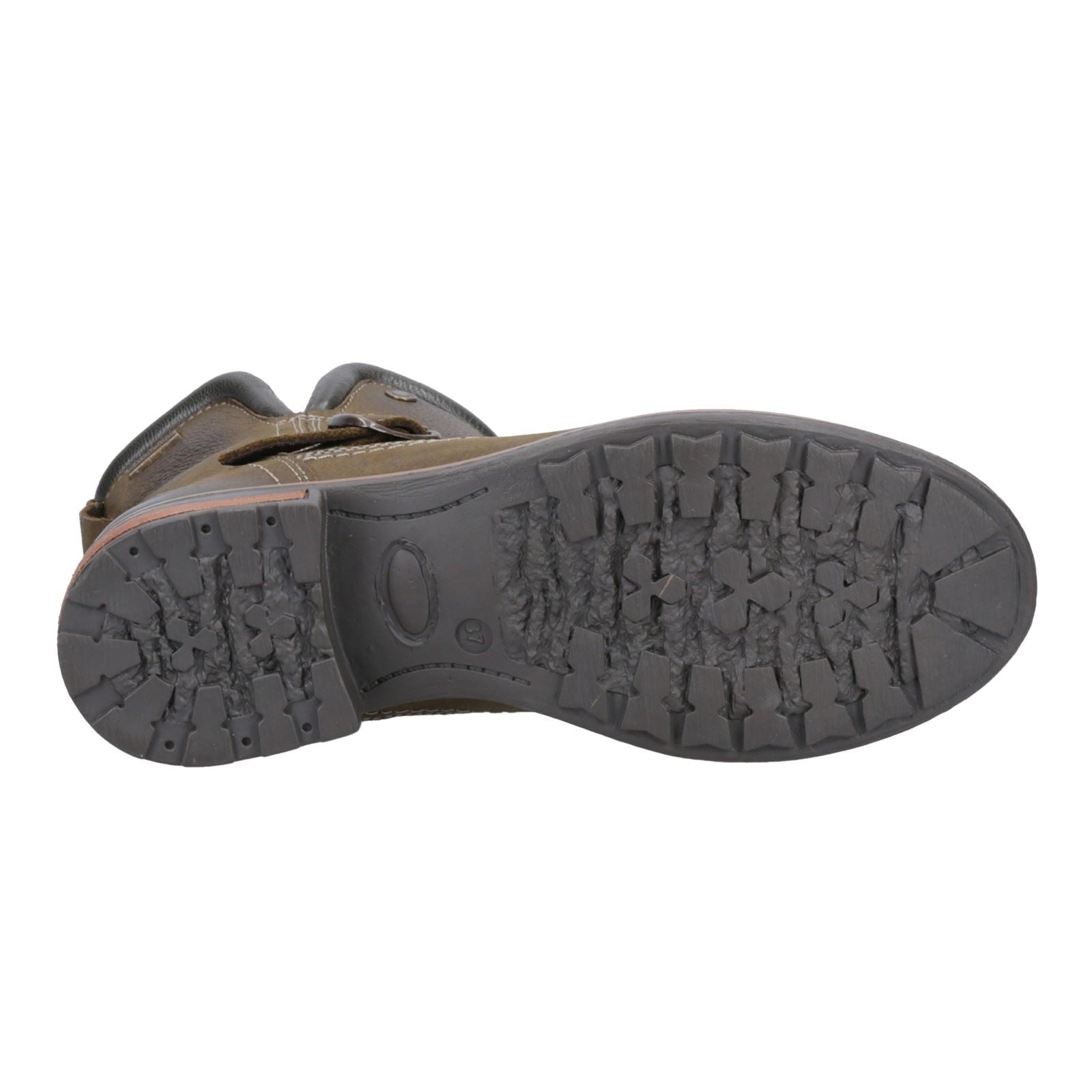 Cotswold Kinsham Damen Winterstiefel aus Leder in Khaki bis zur Mitte der Wade