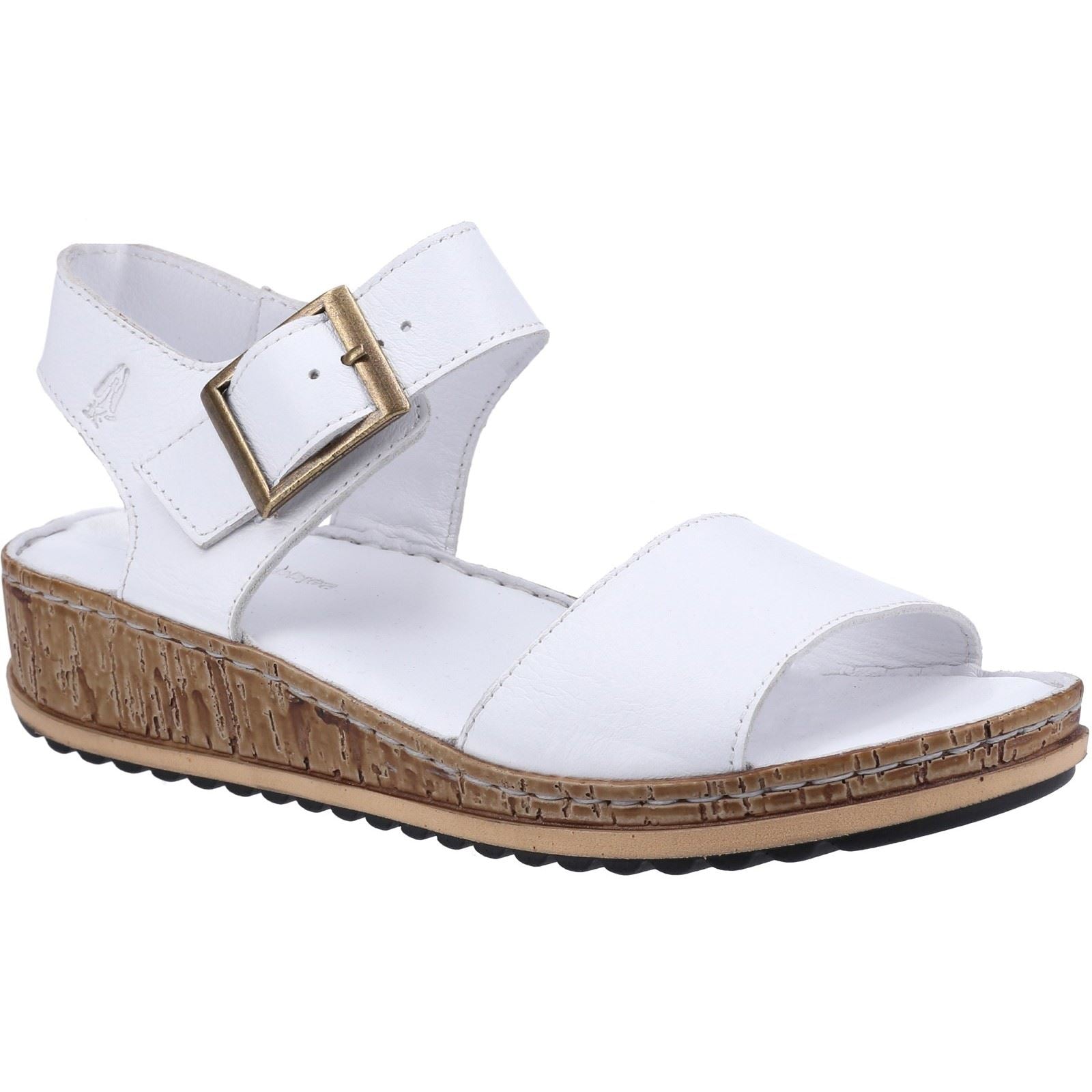 Hush Puppies Ellie Damen Sandalen Aus Weißem Leder