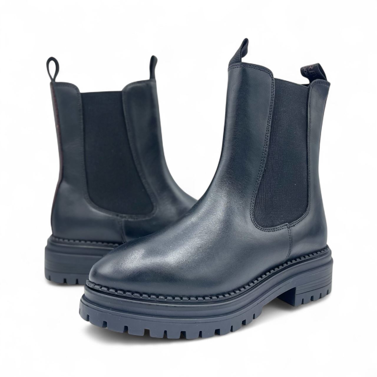 Osprey London The Hampton Chelsea Leder Damen Schwarze Stiefel