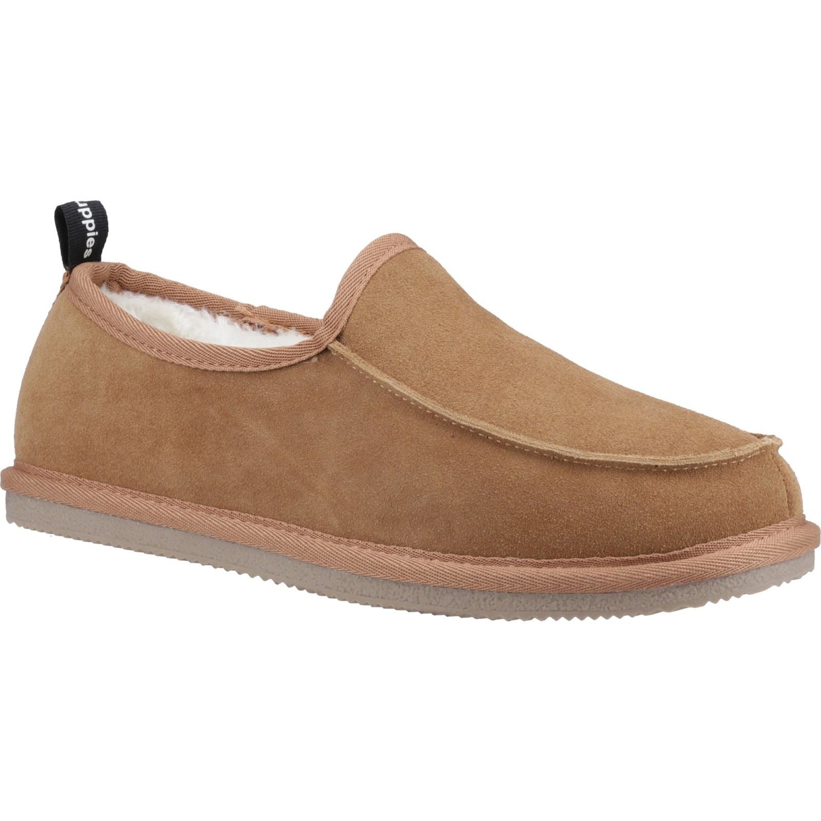 Hush Puppies Charles Wildleder Herren Tan Hausschuhe
