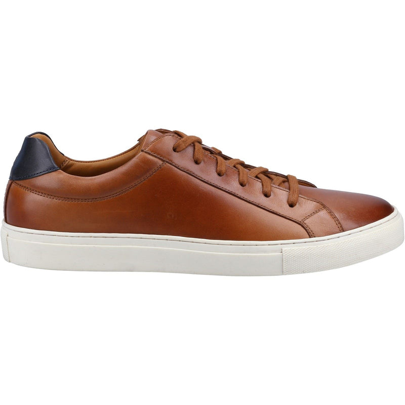 Hush Puppies Colton Leder Herren Turnschuhe In Beige