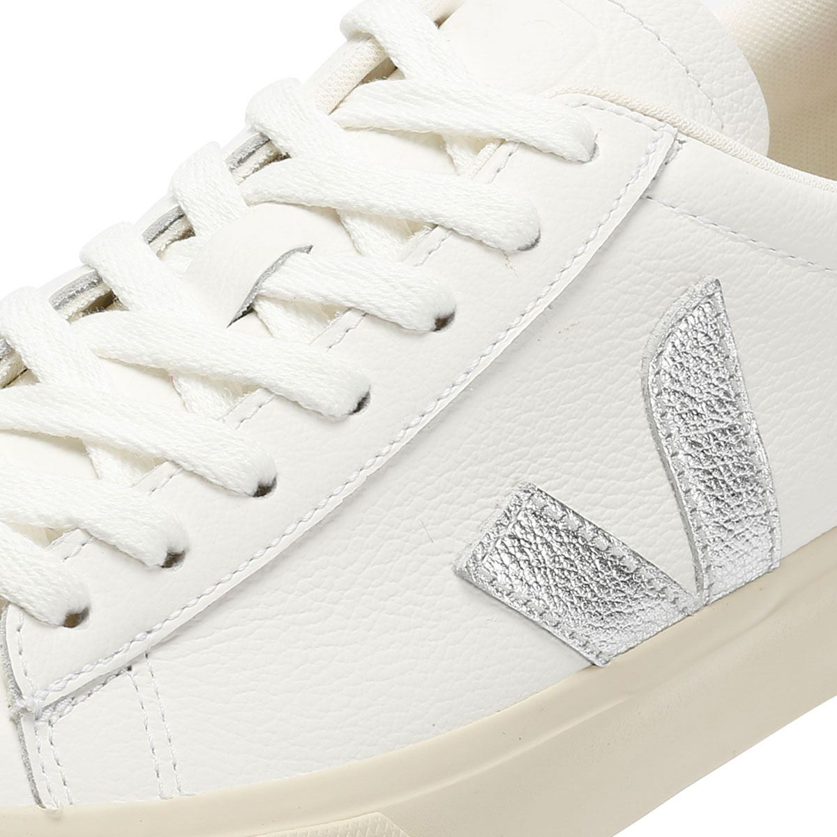 Veja Campo Leder Damen Weiße Sneakers