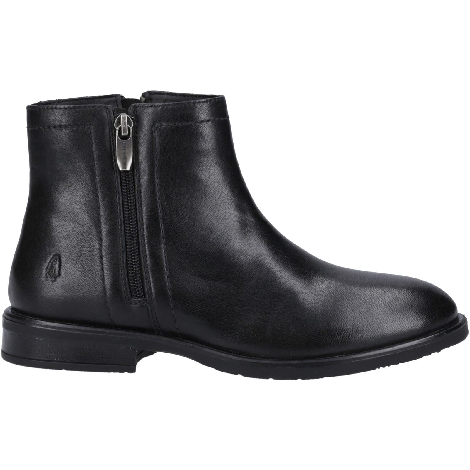 Hush Puppies Valerie Leder Damen Schwarze Stiefel