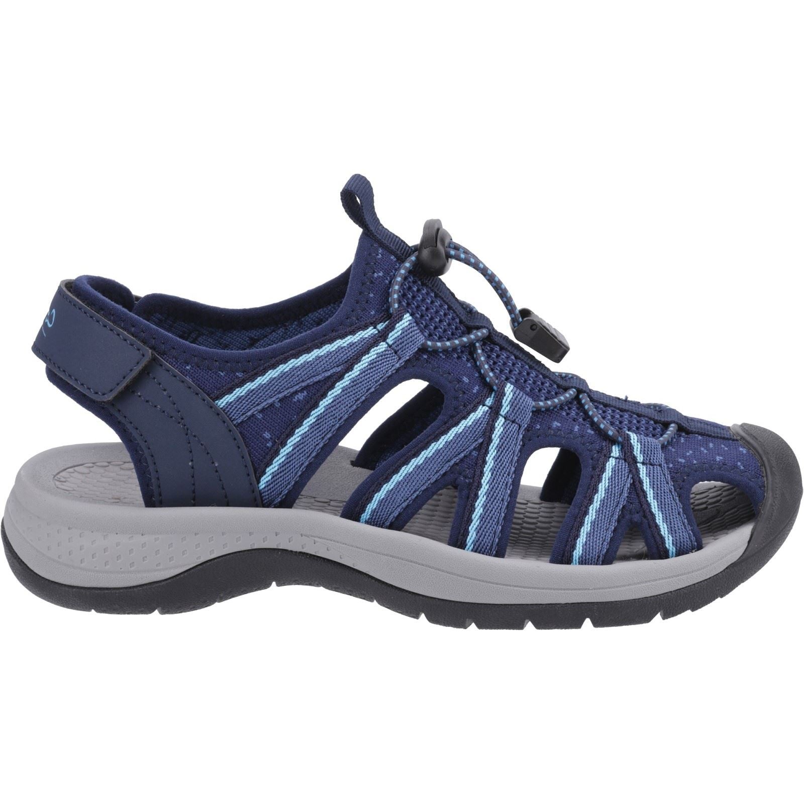 Cotswold Upton Damen Sandalen In Marineblau/Türkis