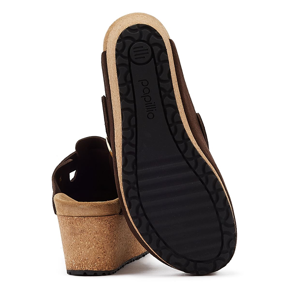 Birkenstock Wedges Aus Gebranntem Wildleder Mit Schnallenriemen In Braun Für Damen
