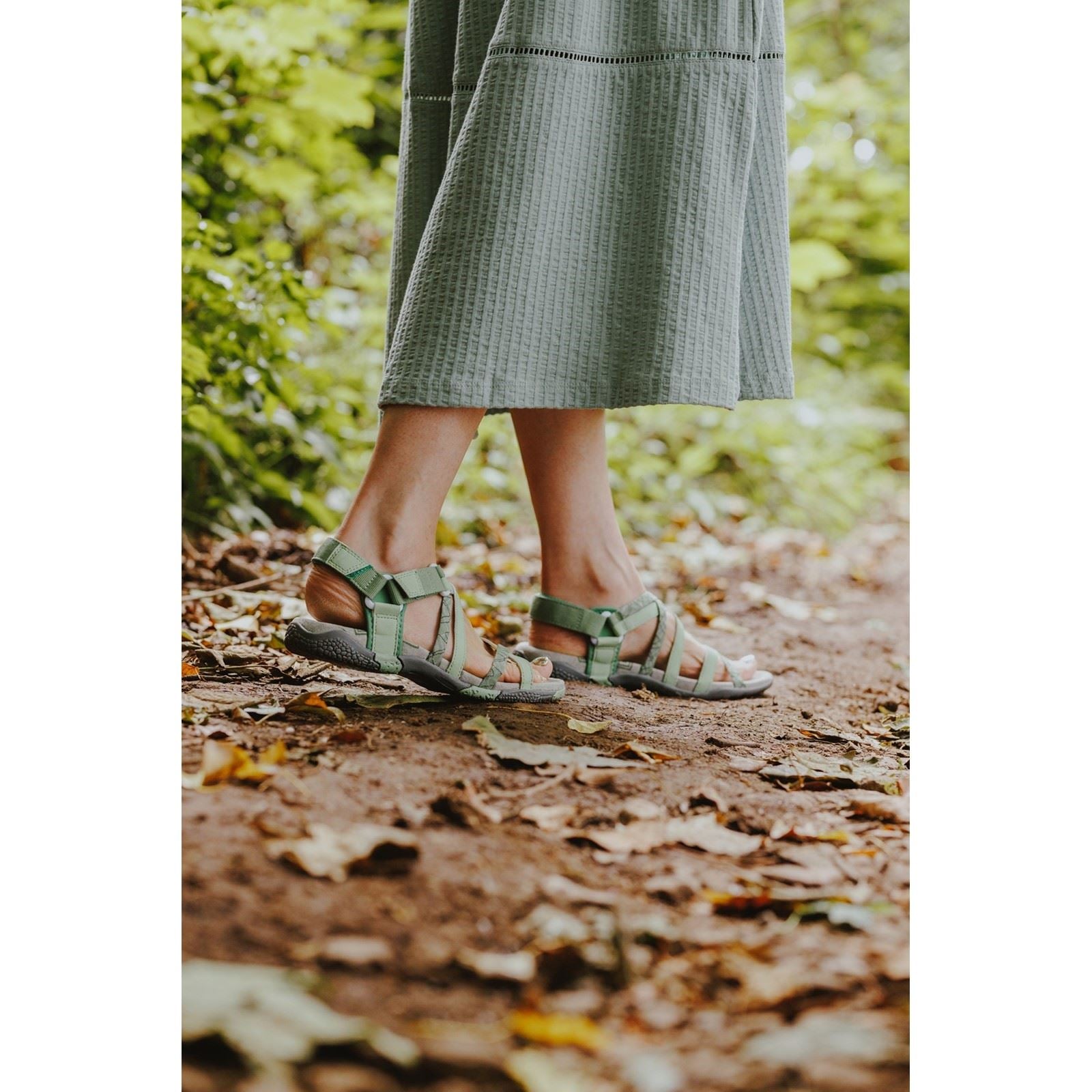 Cotswold Sunhill Damen Sandalen Aus Nubukleder In Grün