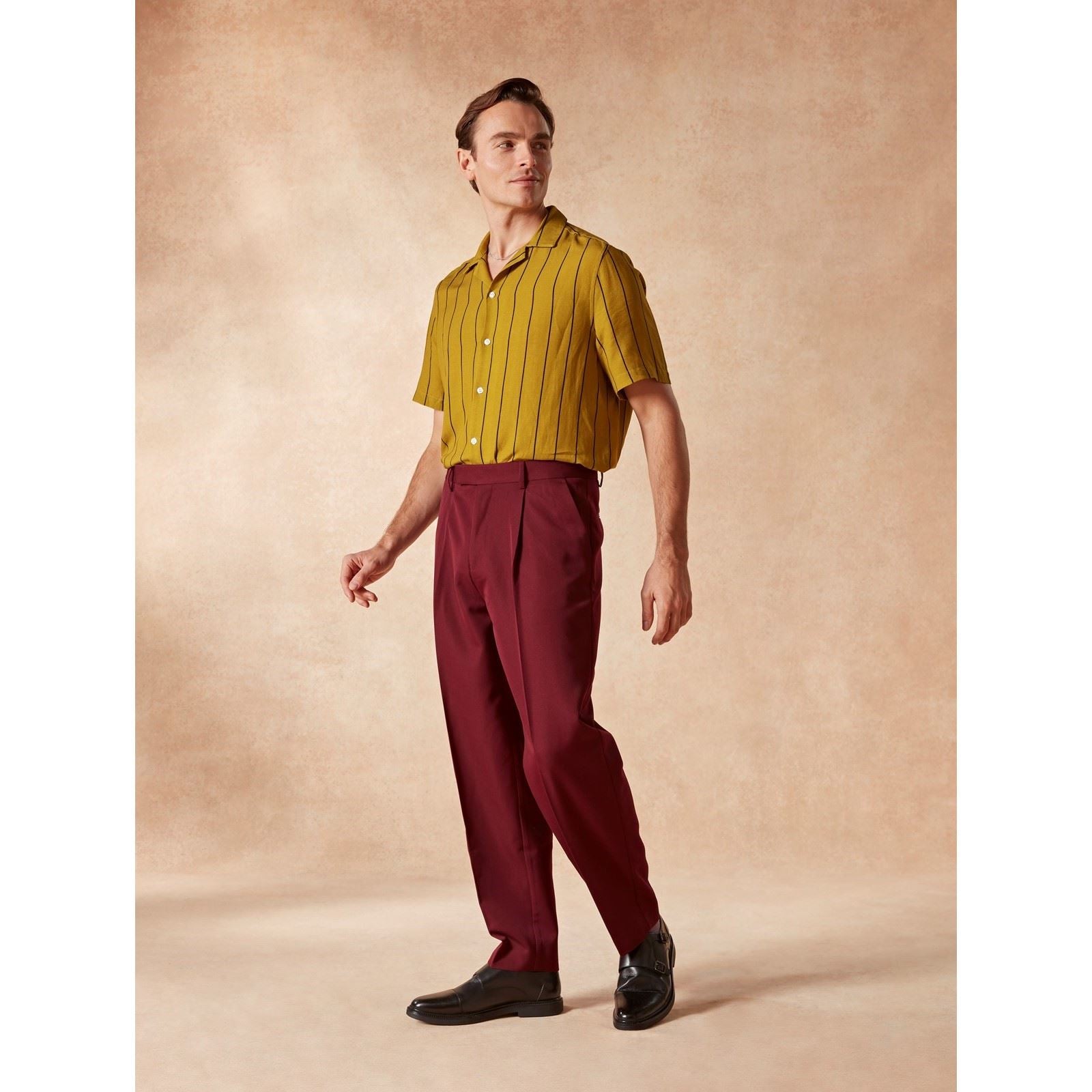Hush Puppies Kane Herrenschuhe Aus Schwarzem Leder Mit Doppeltem Monk Riemen