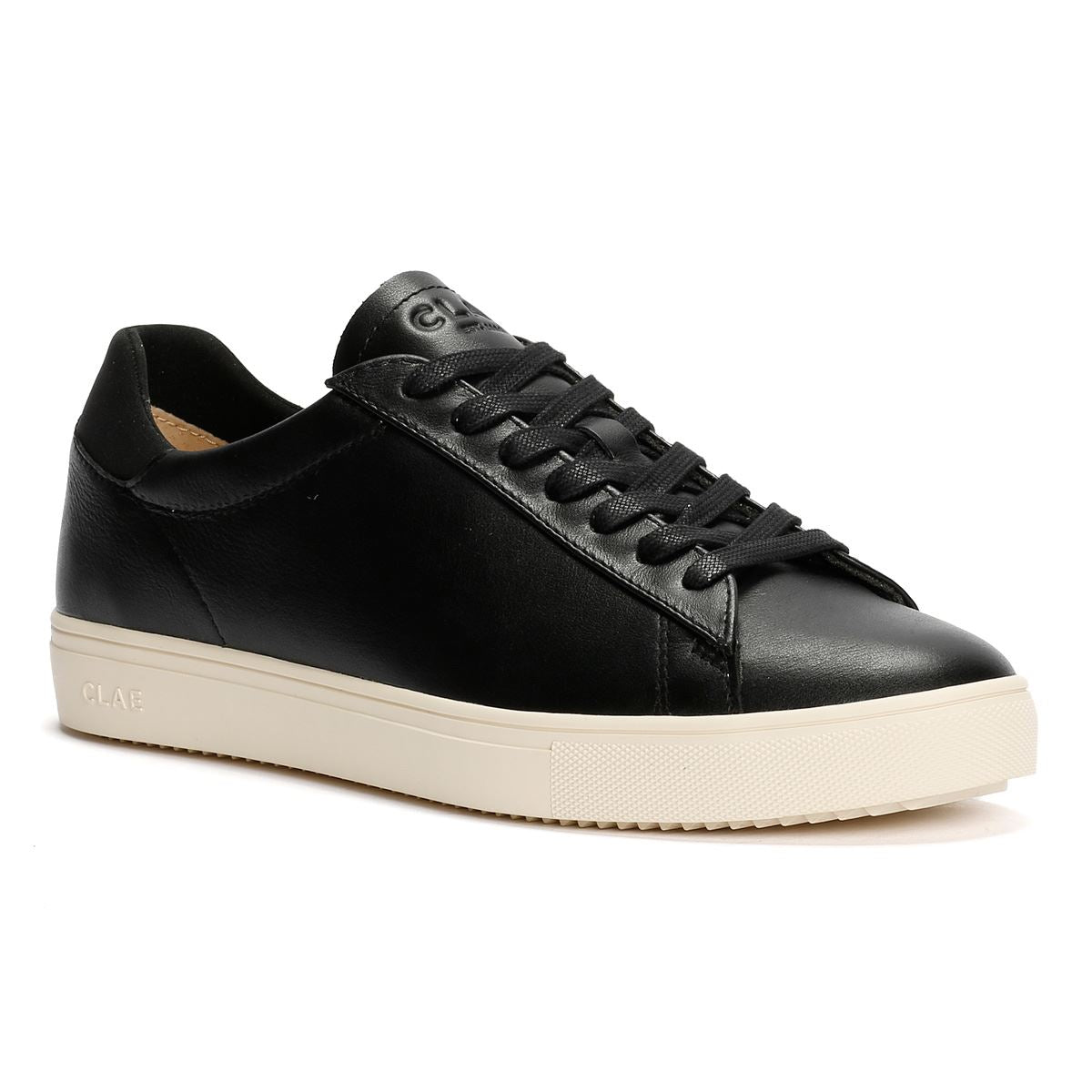 Clae Bradley Herren Schwarz Leder Sneakers