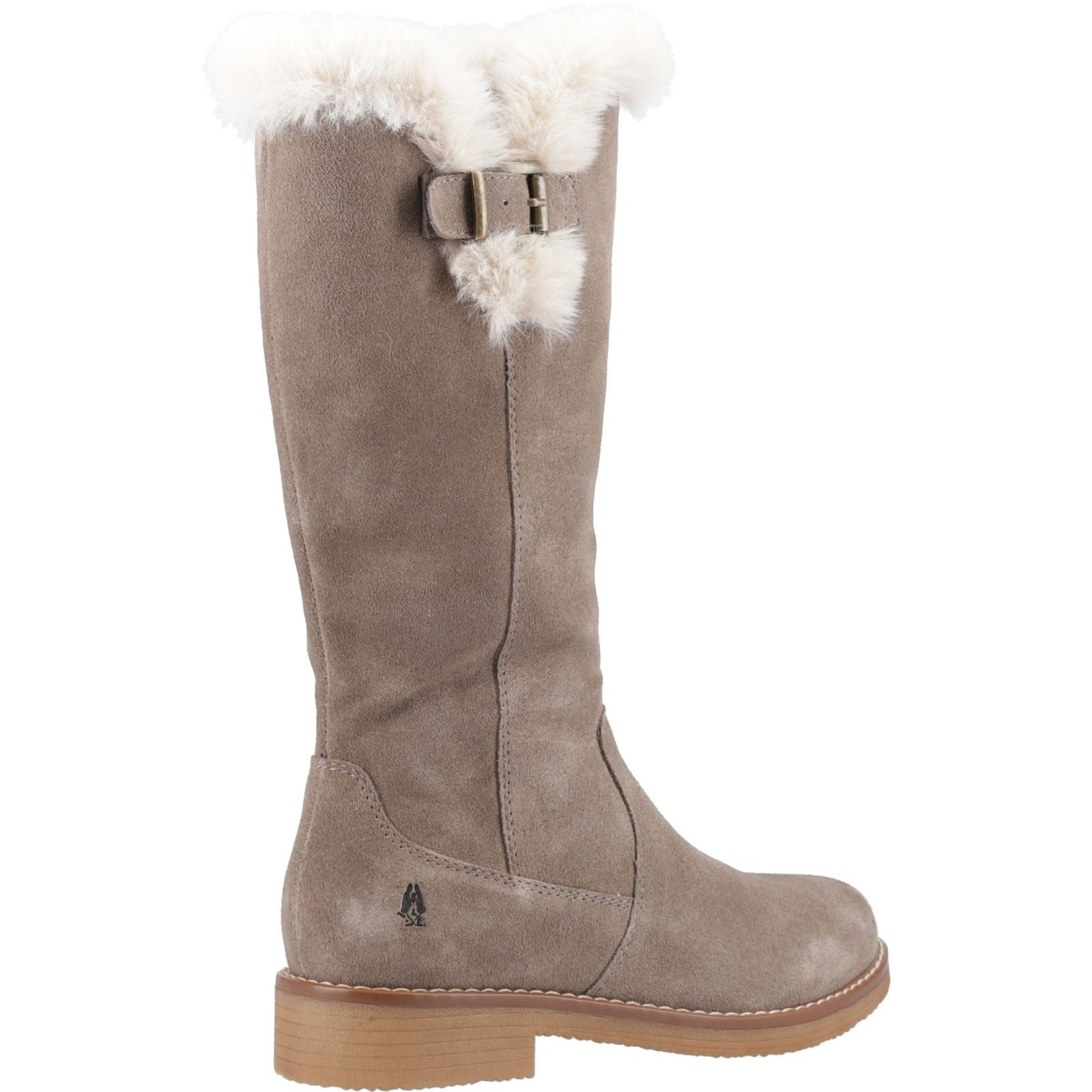 Hush Puppies Millie Wildleder Damen Stiefel In Taubengrau