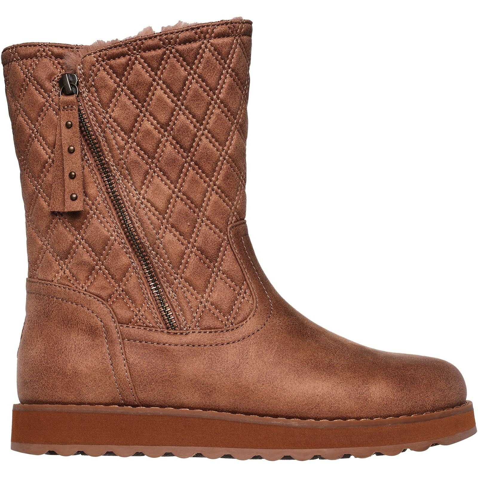 Skechers Keepsakes 2.0 Morning Walks Textile Damen Kastanienbraune Stiefel