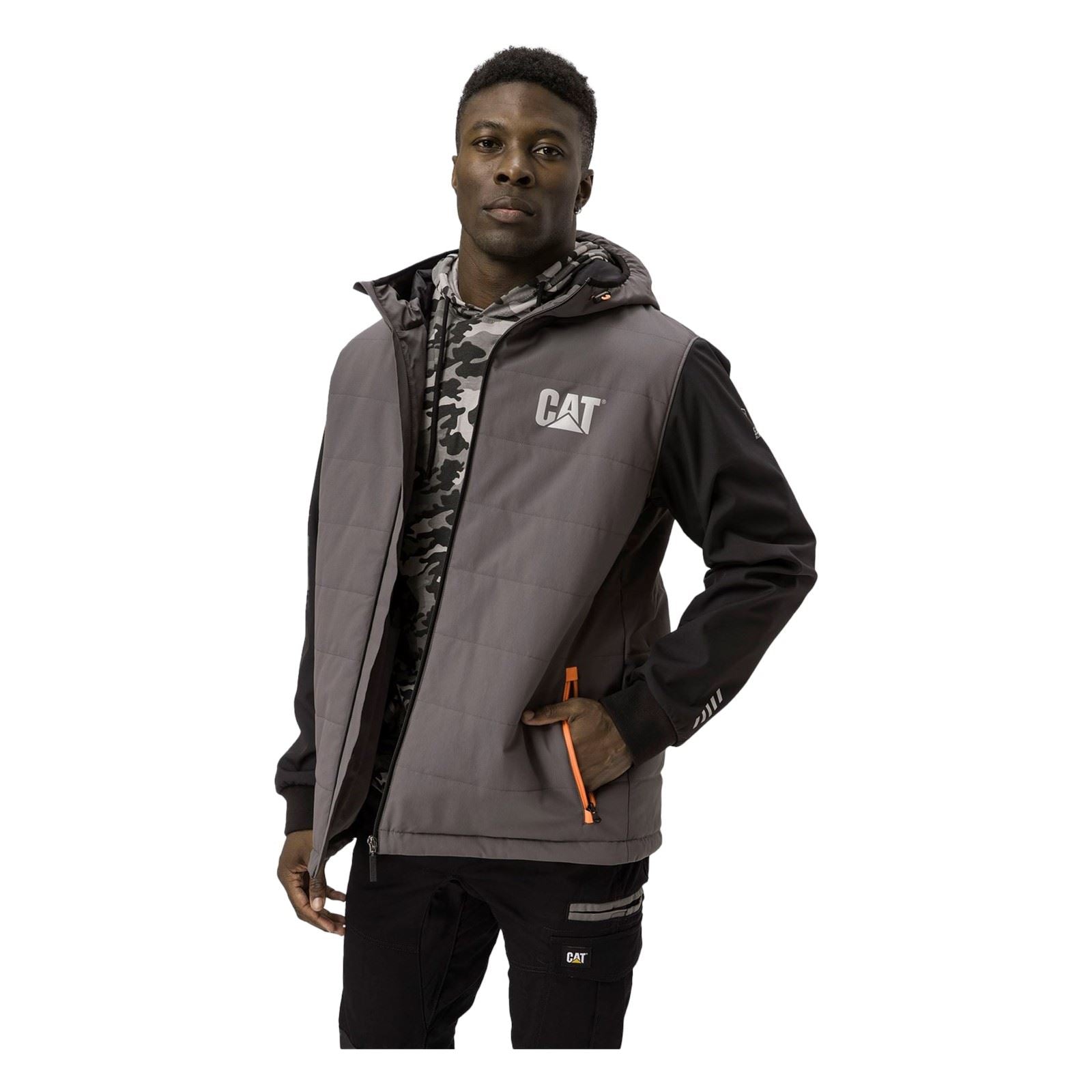 Caterpillar Tech Hybrid Herren Schwarze Jacke