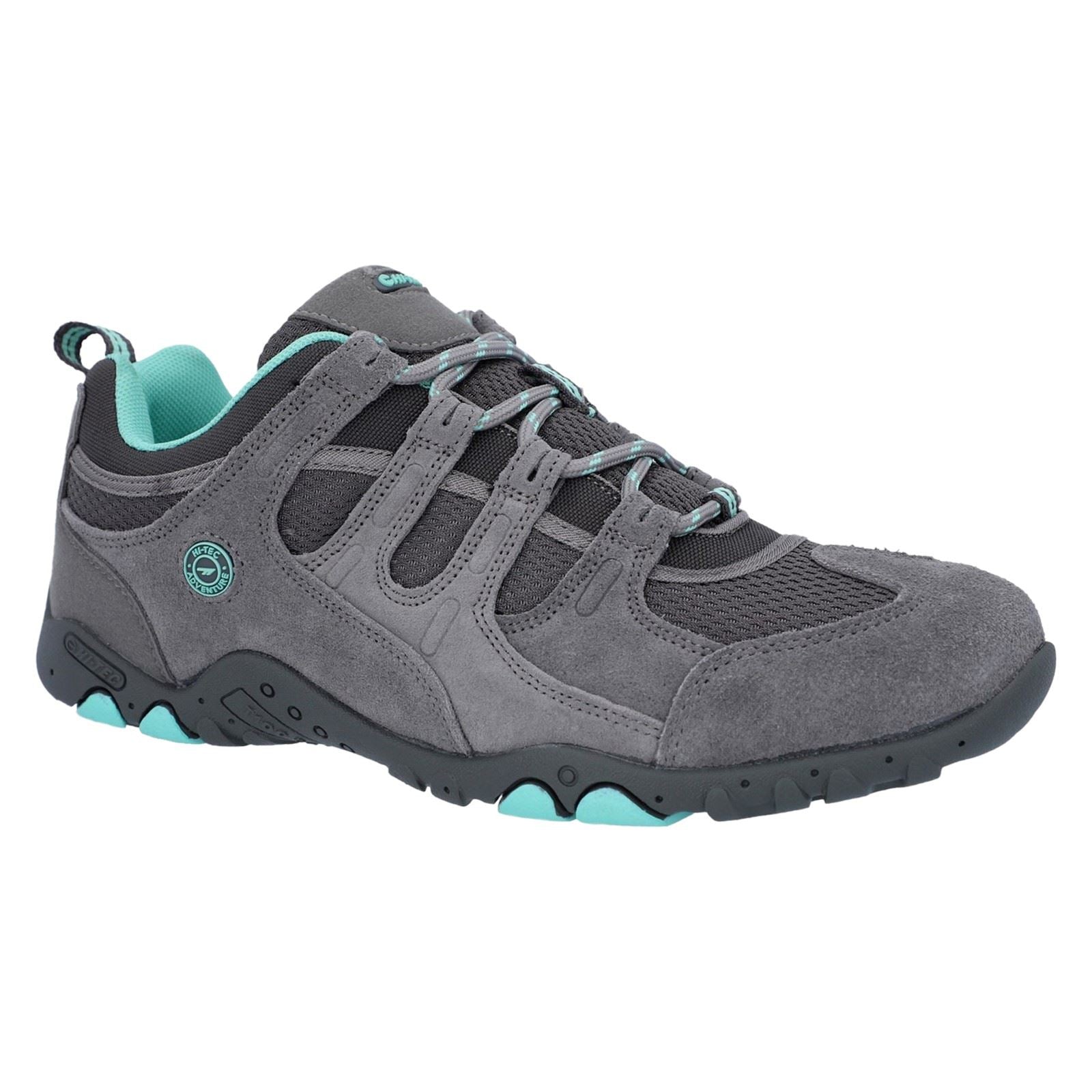 Hi-Tec Quadra II Damen Wanderschuhe Aus Wildleder In Grau/Mint