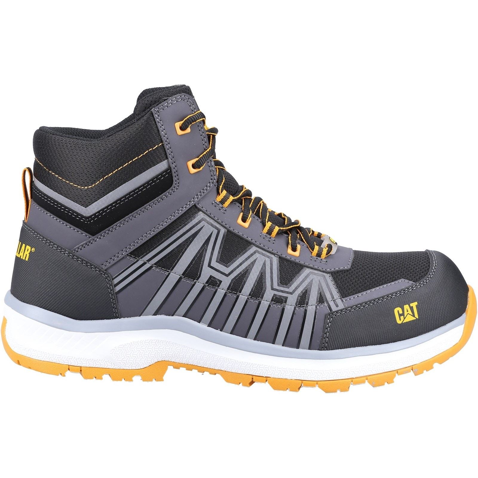 Caterpillar Lade Pu/Mesh/Tpu Schwarz/Orange Wanderschuhe