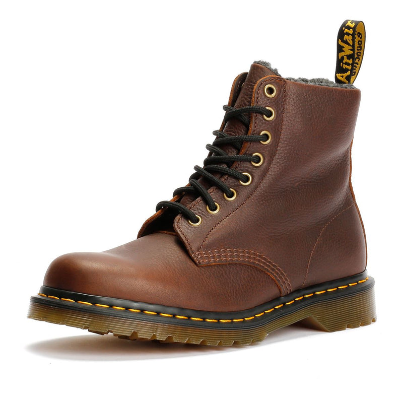 Dr. Martens 1460 Pascal Warm Lined 8 Eye Lederbraune Stiefel