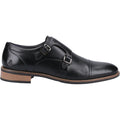 Hush Puppies David Herrenschuhe Aus Schwarzem Leder Mit Doppeltem Monk Riemen