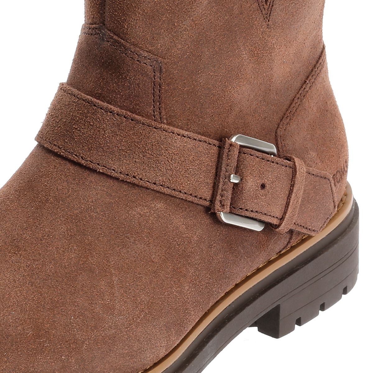 TOMS Ionie Moto Wildleder Damen Braune Stiefel