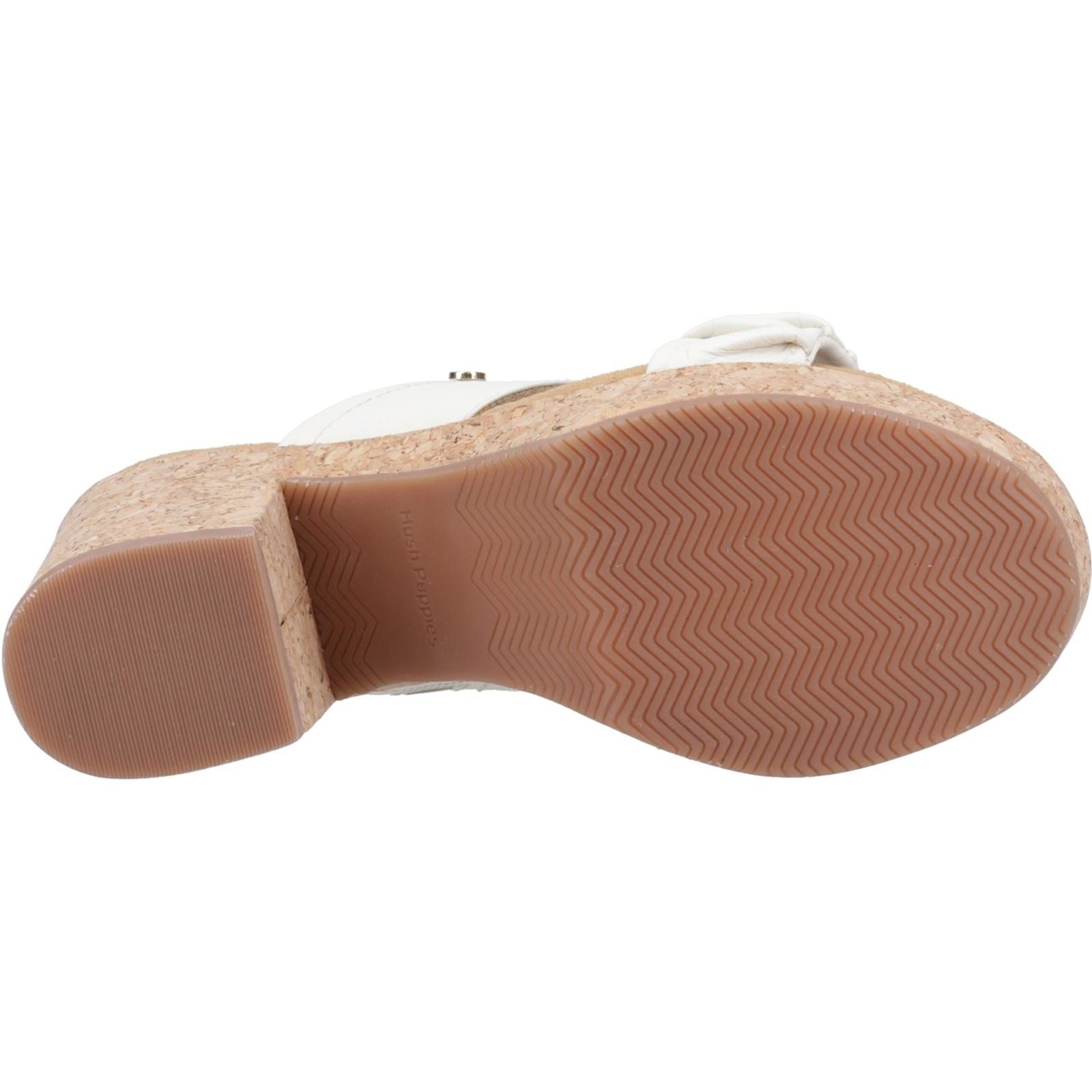 Hush Puppies Poppy Damen Sandalen Aus Cremefarbenem Leder