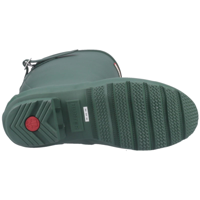 Hunter Original Tall Back Adjustable Damen Gummistiefel In Grün