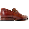 Base London Bruno Herren Mokassins Aus Gebranntem Tan-Leder