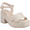 Hush Puppies Jamelia Espadrille Heel Damen Textil Sandalen In Nude