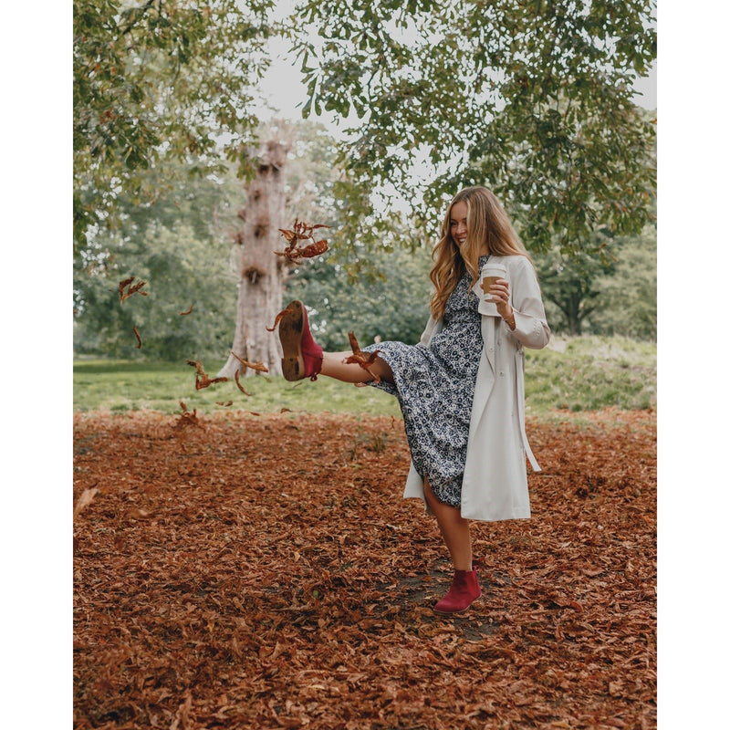 Hush Puppies Maddy Wildleder Damen Bordeaux Stiefel