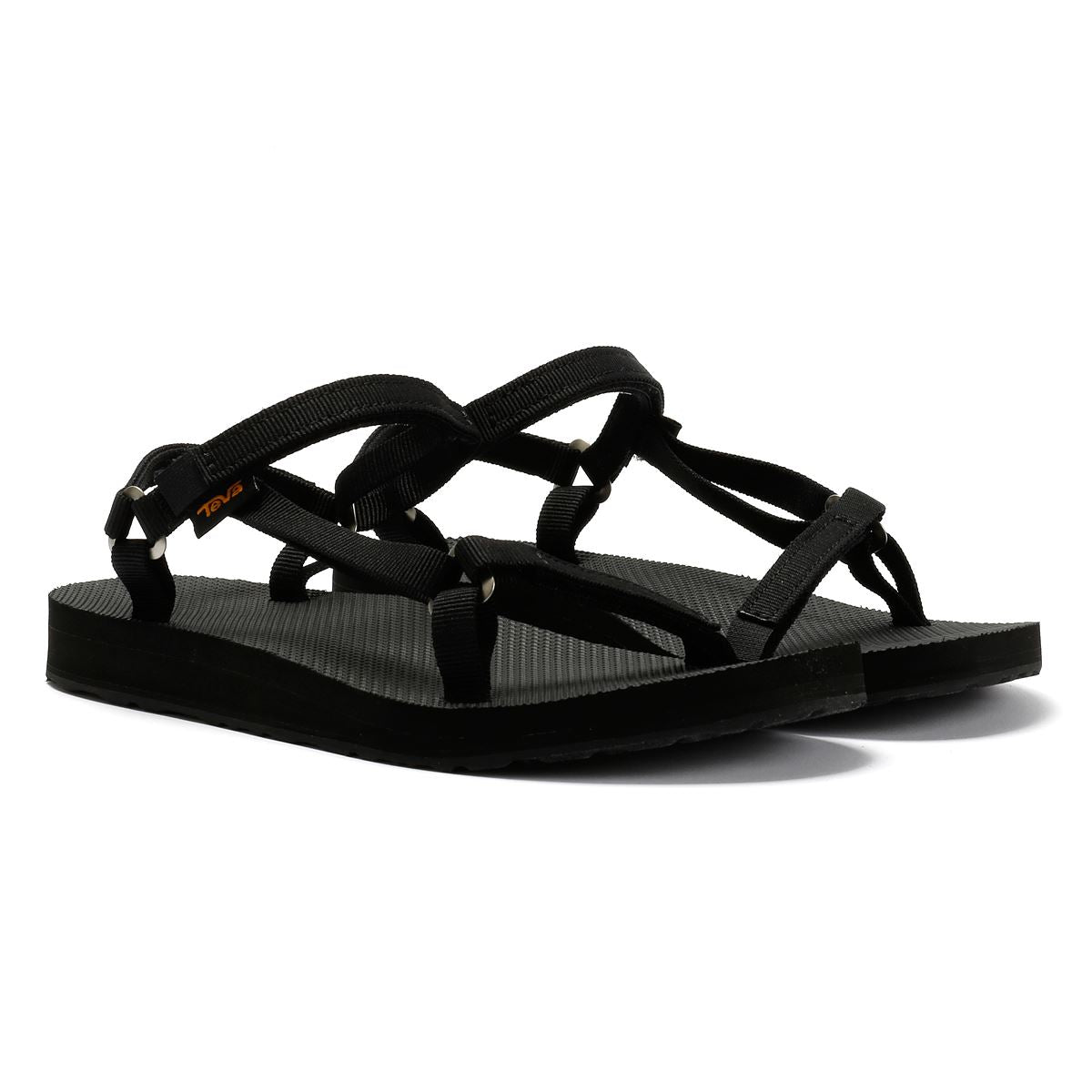Teva Original Universal Slim Damen Schwarze Sandalen